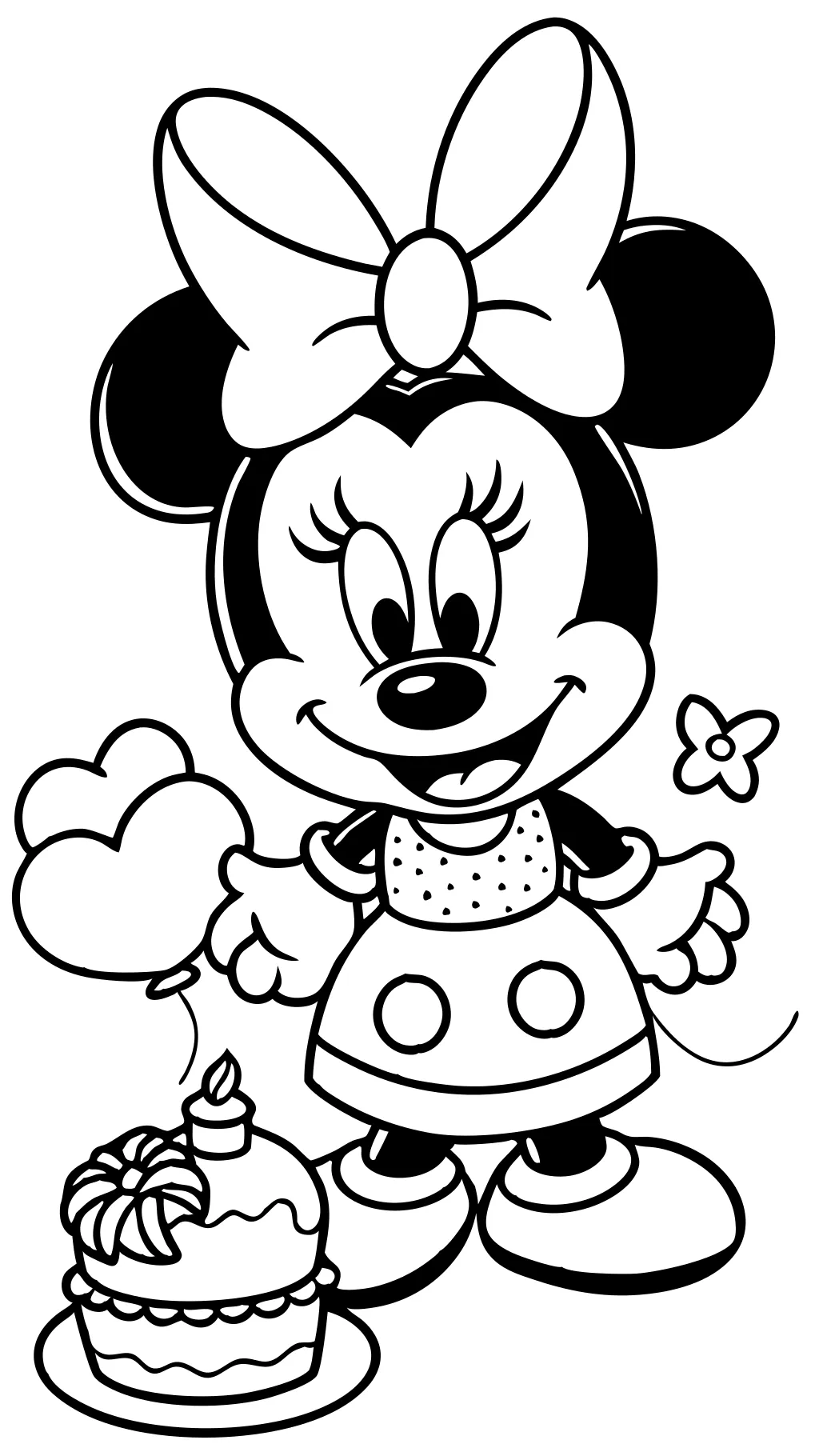 coloriages de souris Minnie